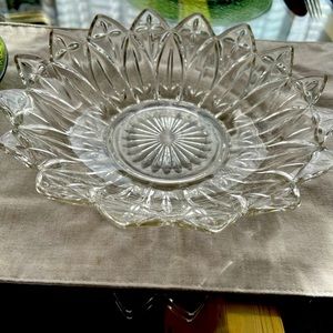 10 inches crystal serving bowl
